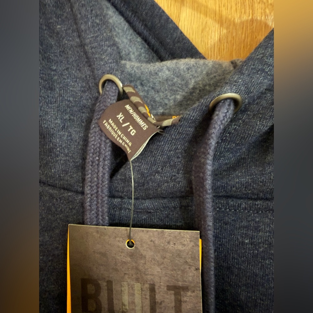 Ariat Men's Dark Blue Hoodie with Neon Accents - Picture 2 of 4